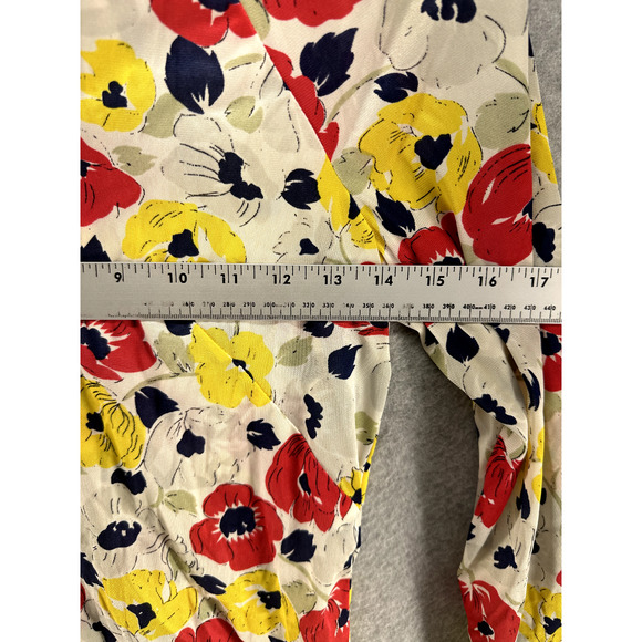Handmade Vintage Floral Collared Blouse Small - Picture 4 of 9